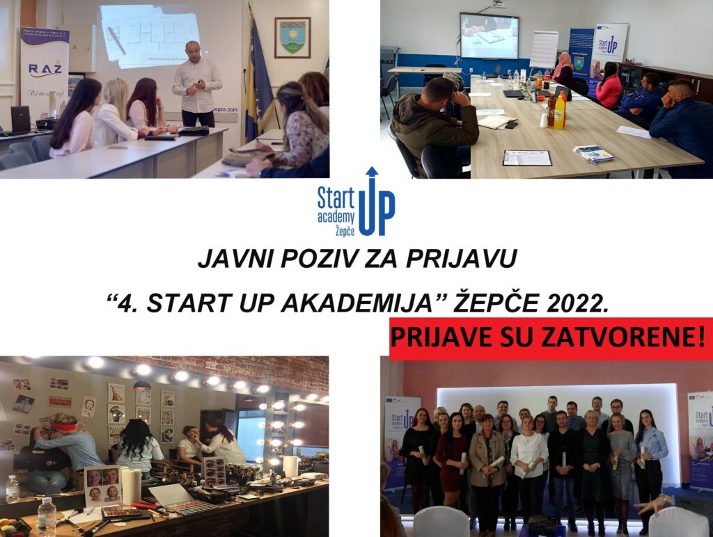 akademija-ZATVORENO-1024x772 Obavijest: Zatvorene su prijave na Javni poziv za „4. Start up akademija“ Žepče 2022.